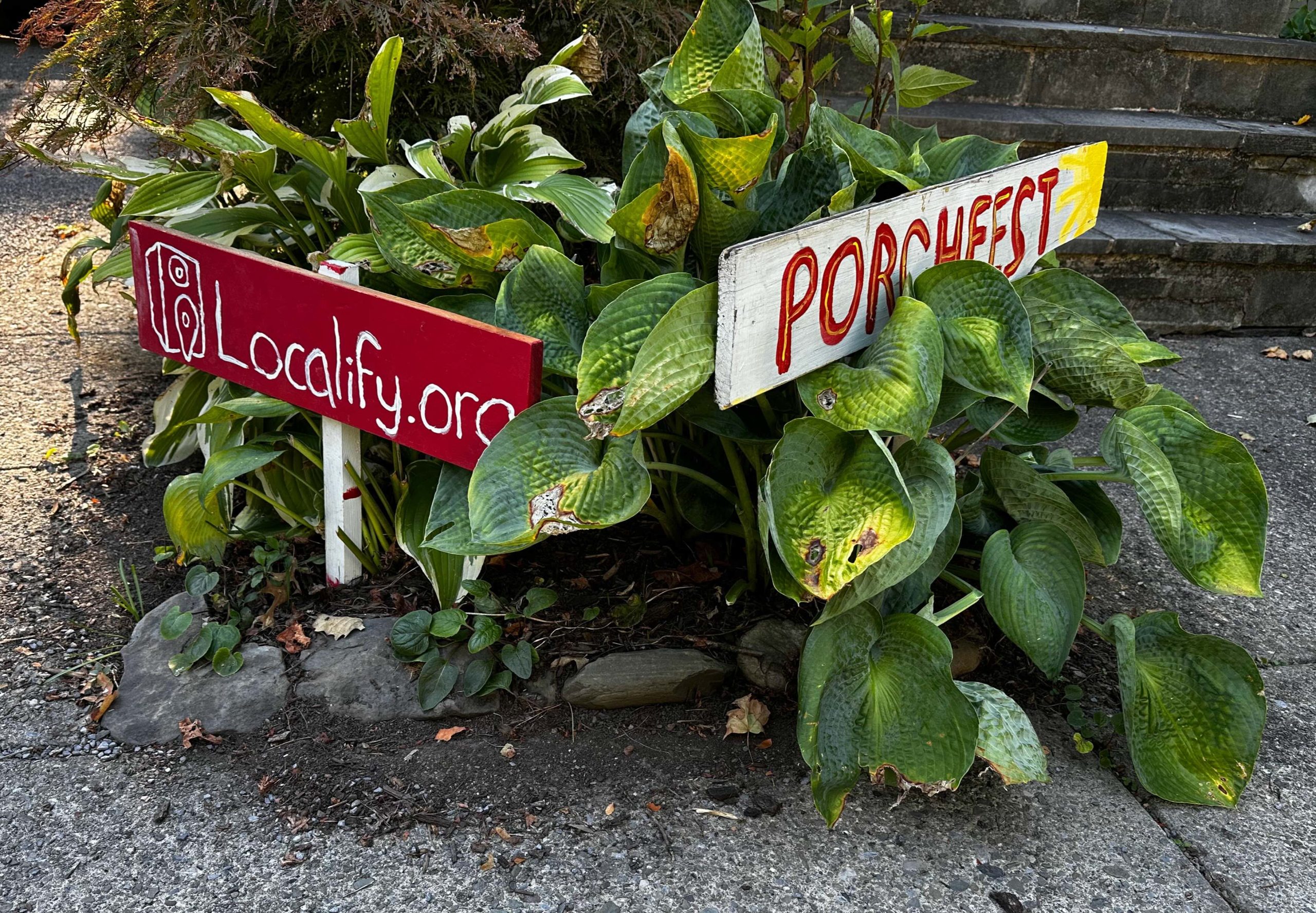 Porchfest and Localify Hand-Painted Yard Signs